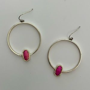 Kendra Scott Elora Hoops Magenta